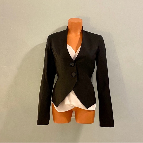 Jason Matlo Black Structured Blazer - 4 - Picture 2 of 4
